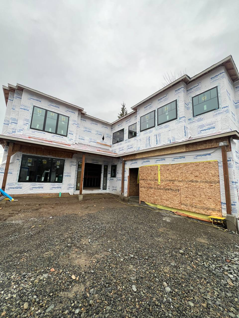 New construction window installation