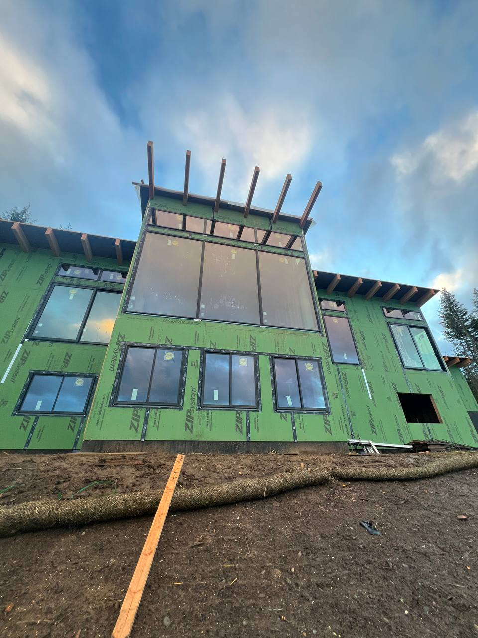 New construction window installation