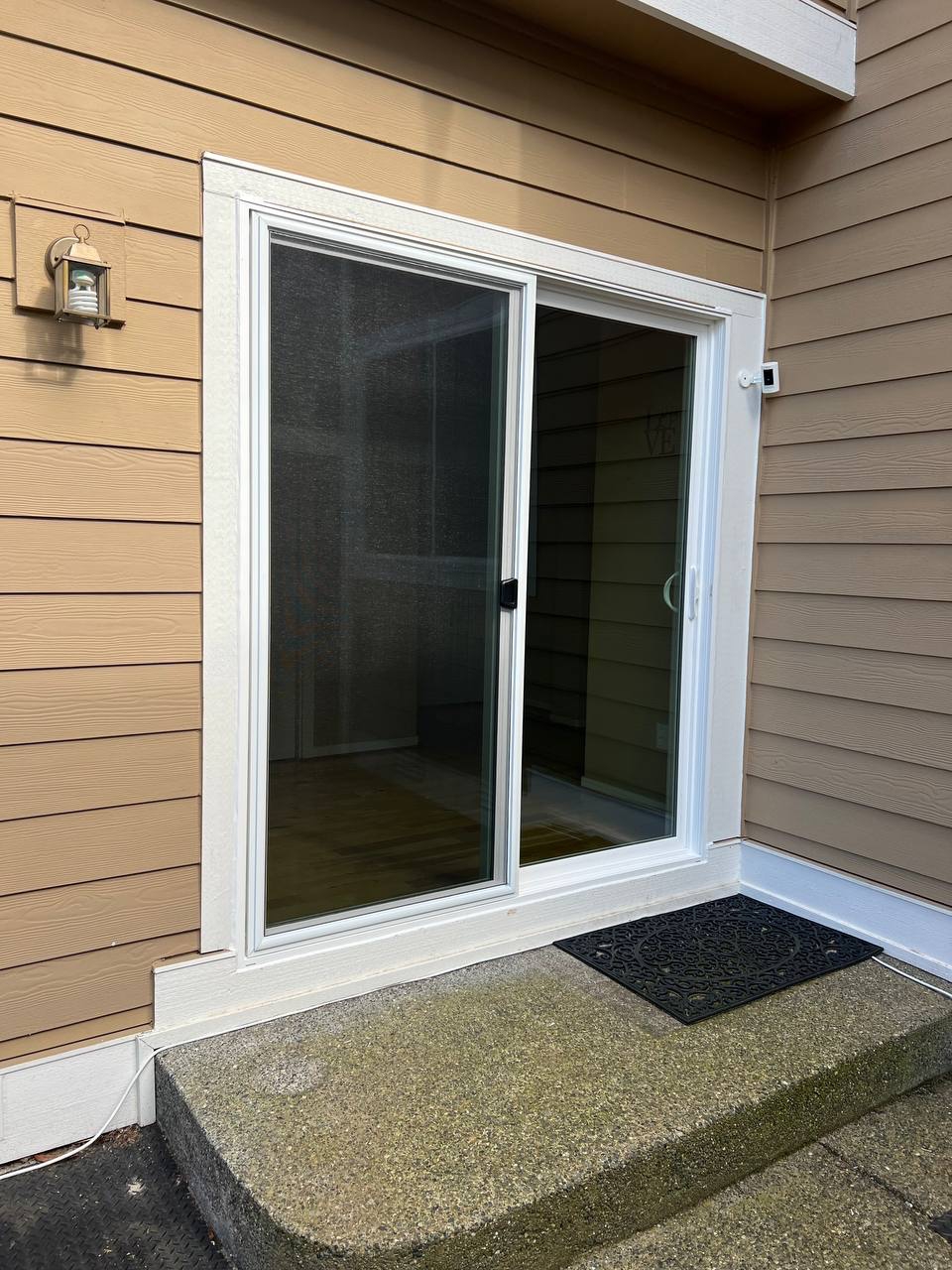 Sliding glass door installation